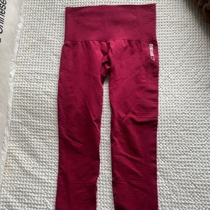 Maroon GymShark Seamless leggings